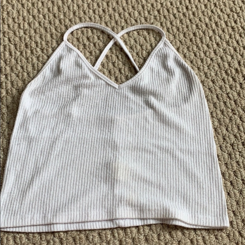 brandy melville white tank top